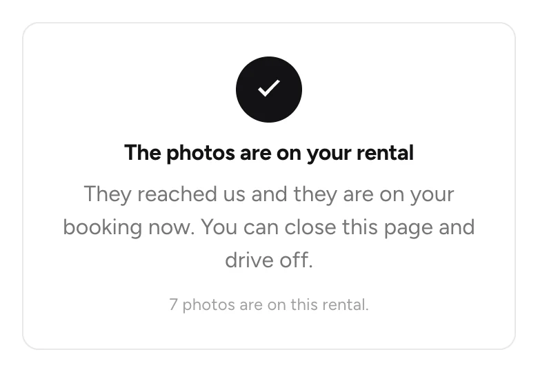 The photos are on your rental